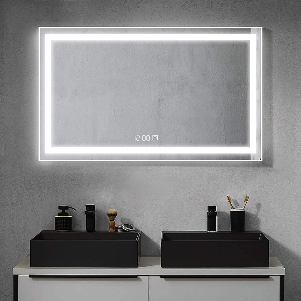 ESPEJO LED K921 - Con Reloj