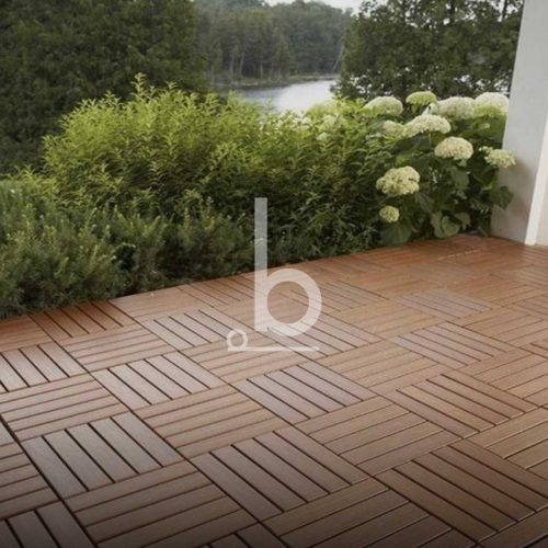 BALDOSAS WPC - Marrón Claro - Rayado