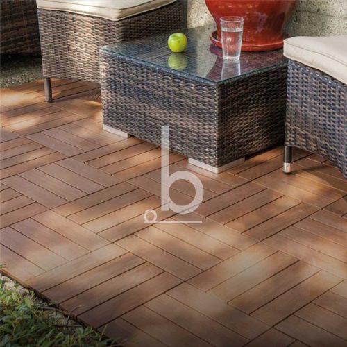 BALDOSAS WPC - Marrón Claro - Veteado